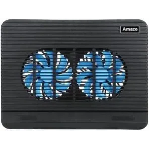 Amaze A512 Dual-Fan Laptop Cooling Pad (Black - Gray)