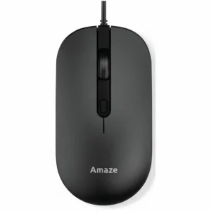 AMAZE A704 PROBUS SILENT TOUCH WIRED MOUSE - BLACK