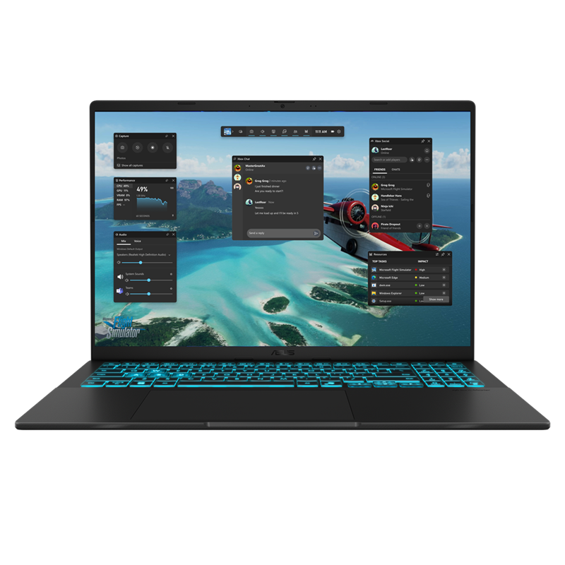 Asus Vivobook 16 V3607VU-RP118 Intel Core 7 240H 16GB D5 1TB SSD 16.0" WUXGA NVIDIA RTX 4050 6GB Graphics Backlit KB Dos Matte Black - (Official Warranty)
