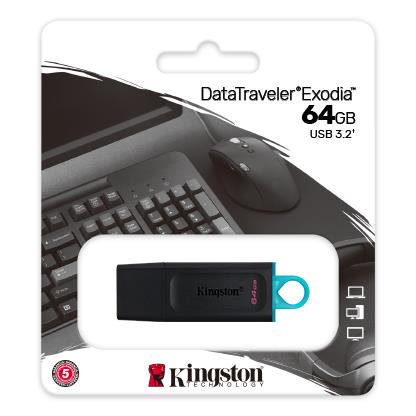Kingston 64GB USB Drive 3.2 Exodia
