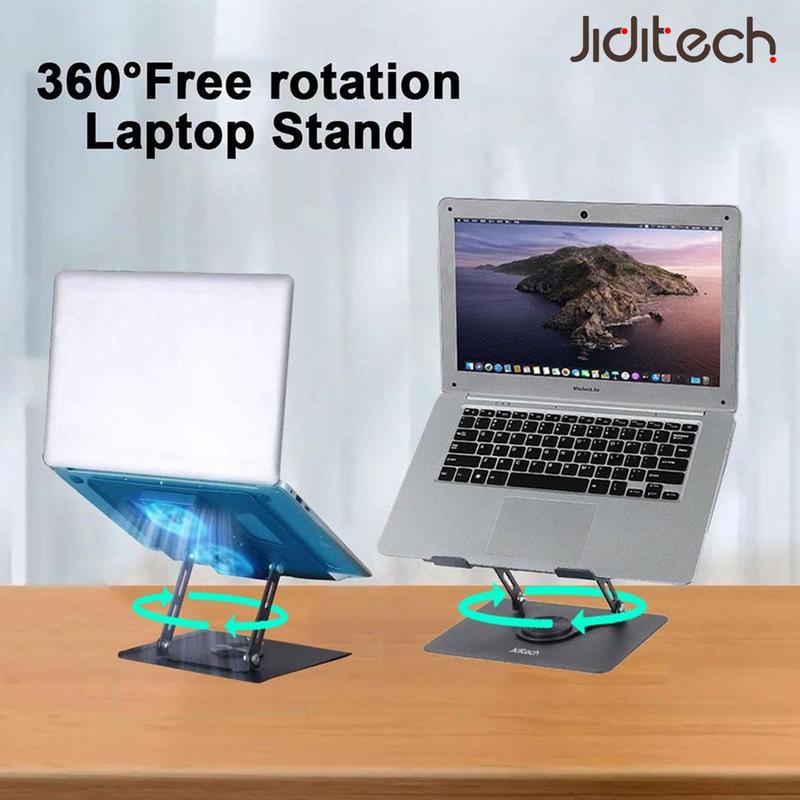Jiditech Metal 360 Rotation Laptop Stand with Dual Fan