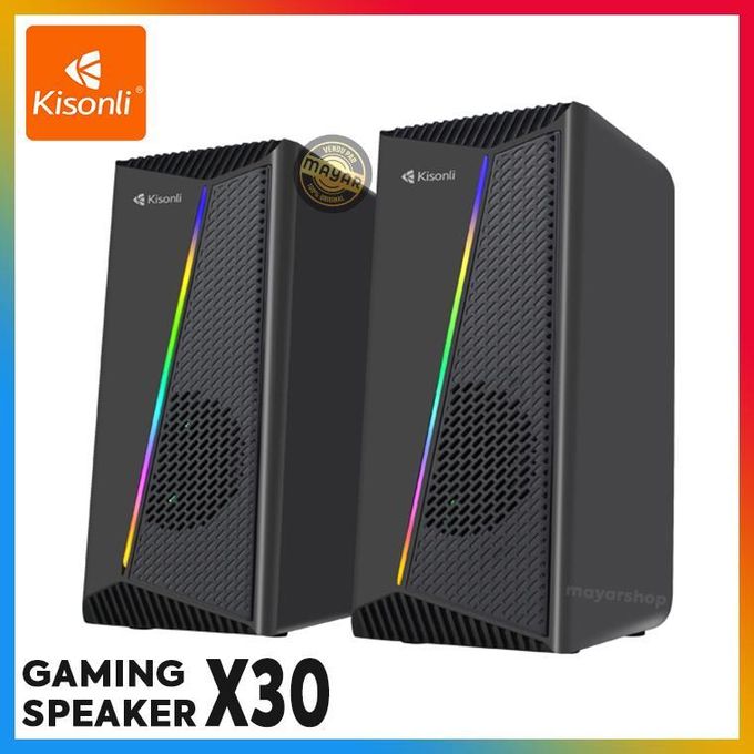KISONLI X30 USB 2.0 RGB Gaming Speaker for PC &amp; Laptop